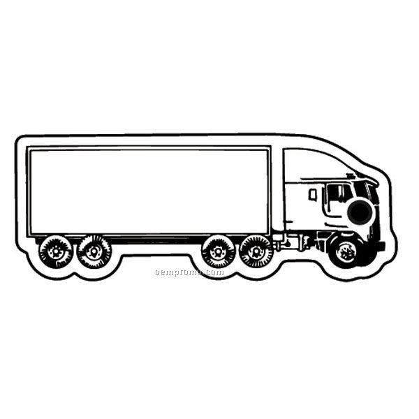 Stock Shape Collection Semi Truck 13 Key Tag