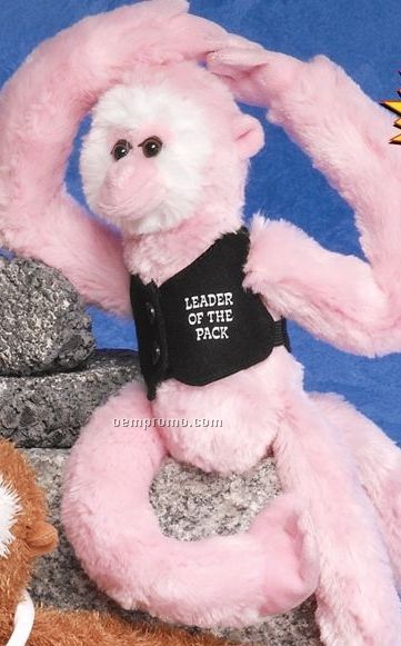 14" Clingers Pink Monkey