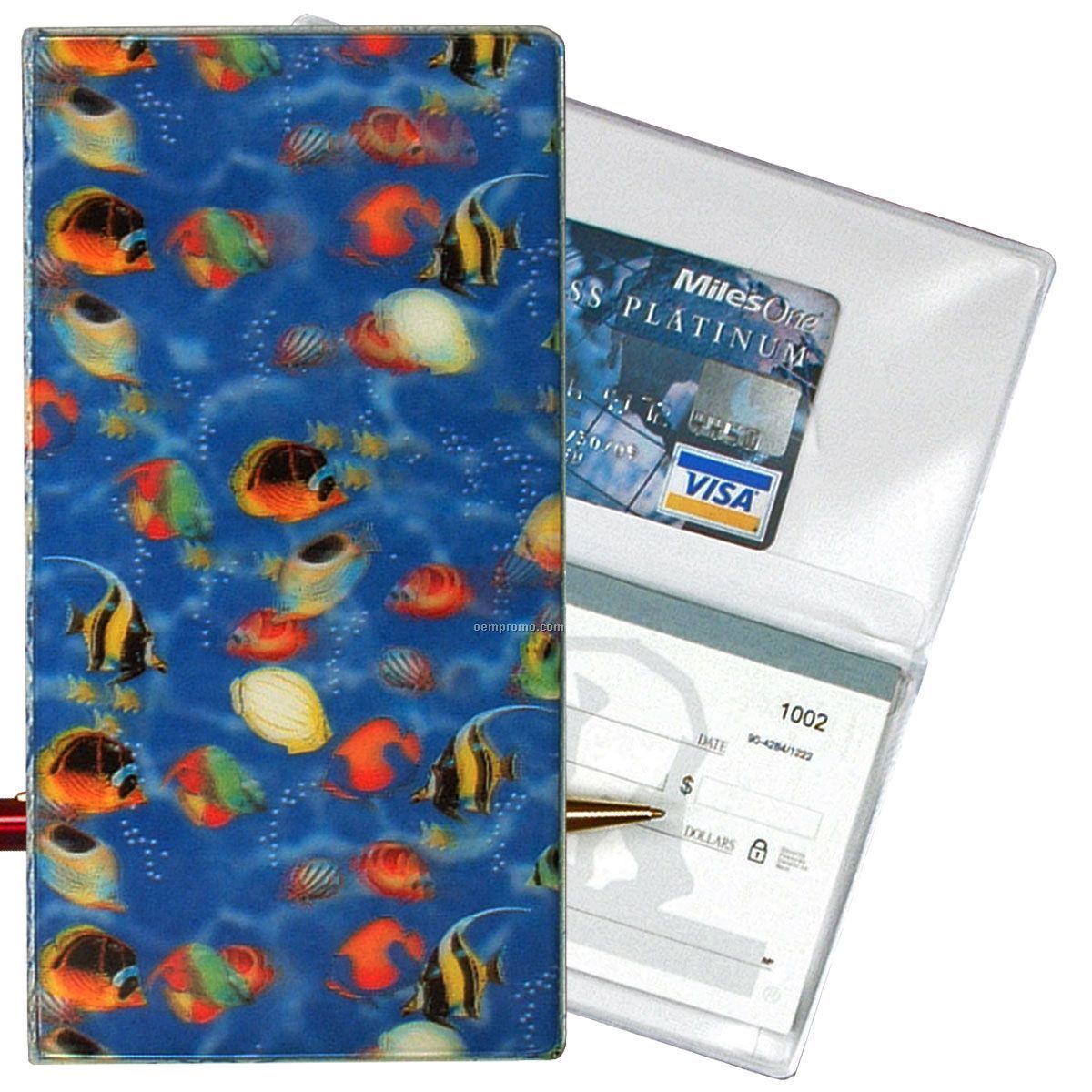 3d Lenticular Checkbook Cover (Tropical Fish)