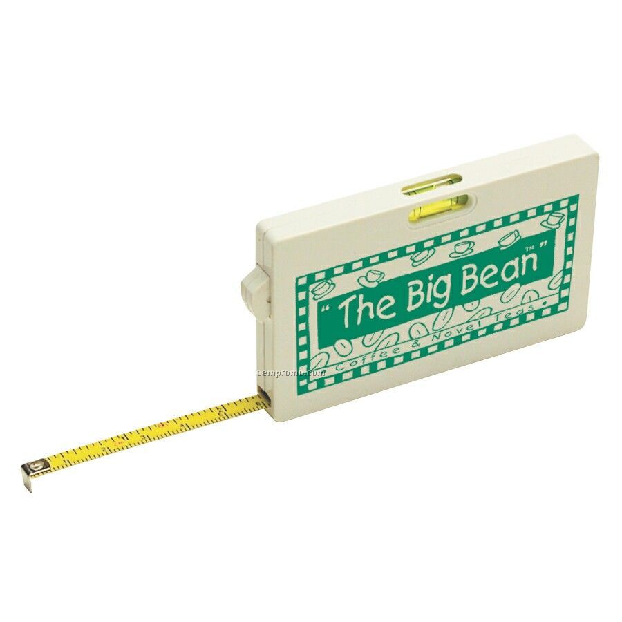 Business Card Measuring Tape With Level