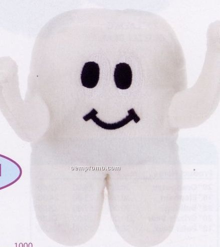 Plush Tooth W/ Smile - 8" Stock Toy