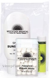 Golf & Travel Kit W/ Sunscreen/ Peppermint Breath Mints/ Moisture Lip Balm