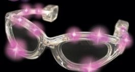 Light Up Pink Flashing Glasses