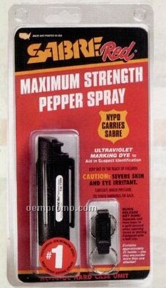 Sabre Red Pepper Defense Spray With Plastic Case