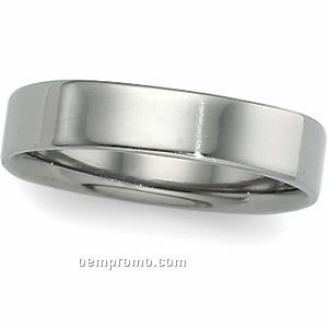 4mm 14ky Square Comfort Fit Wedding Band Ring (Size 11)