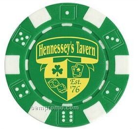 Hs-chips - Custom Poker Chips W/ Hold'em Poker Decoration