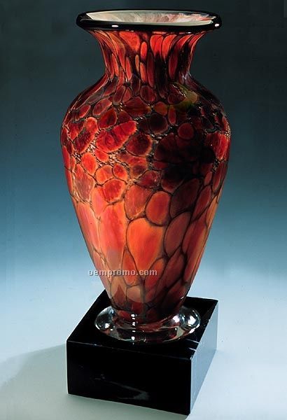 Monarch Apollo Vase W/ Marble Base (4.5"X9.75")