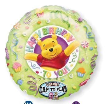 28" Singing Winnie The Pooh Balloon