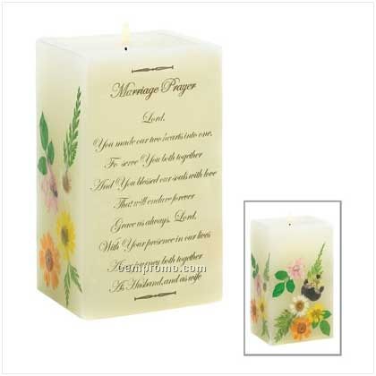 Marriage Prayer Candle W/ 60 Hour Burn Time