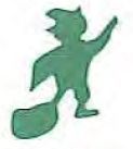 Mylar Confetti Shapes Witch On Broom (2
