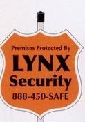 Polyethylene Shield Badge Security Yard Sign (9"X9") /0.055" Thick