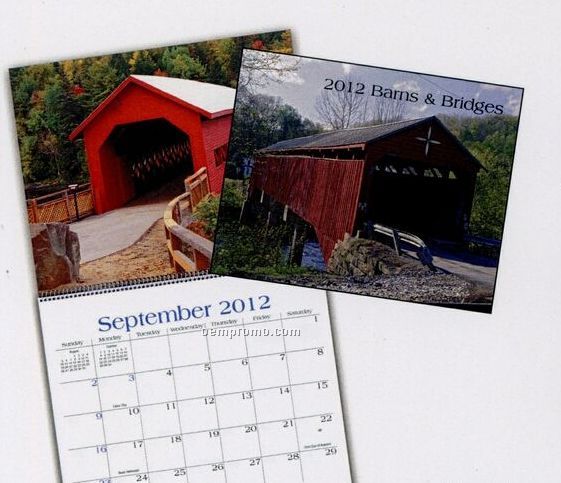 Barns & Bridges Wall Calendar (After April)