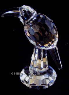 Optic Crystal Bird Figurine