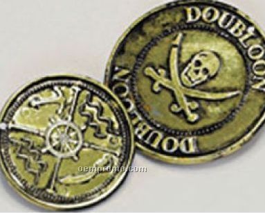 Plastic Coins W/ Pirate Designs (1-1/4" To 1-5/8")
