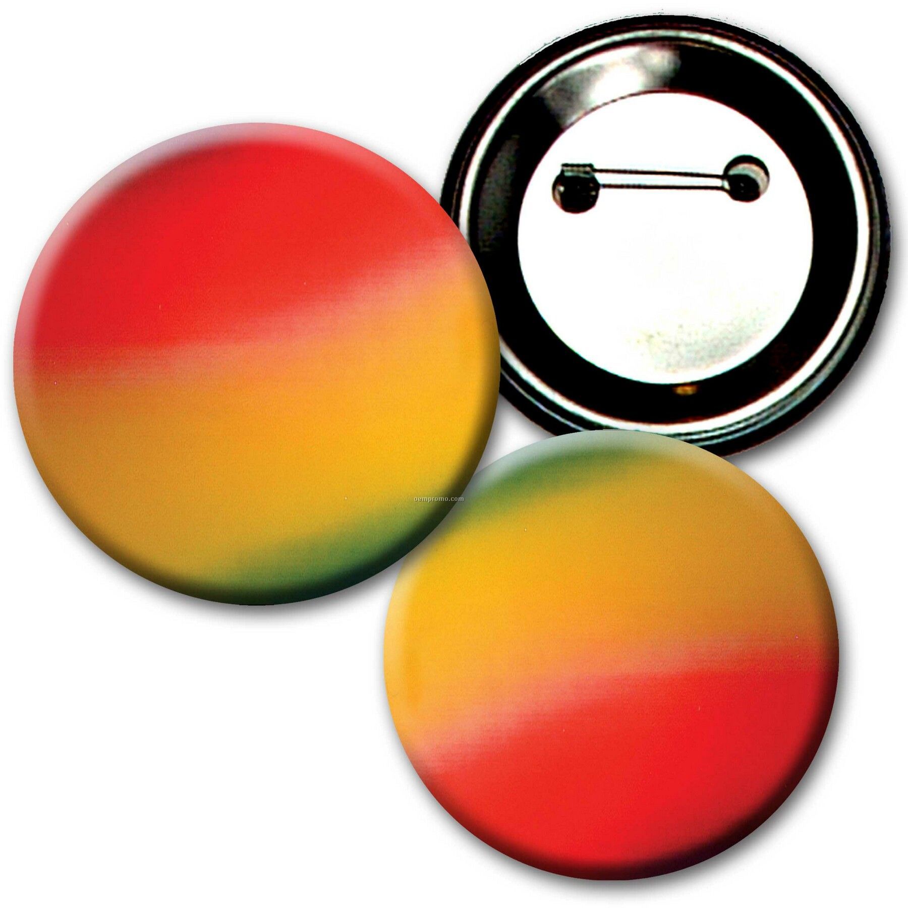 2" Diameter Buttons W/Changing Colors Lenticular Effects (Blanks)
