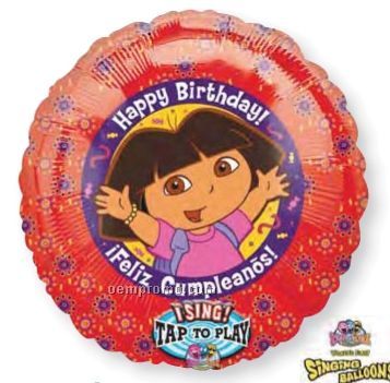 28" Happy Birthday Dora Feliz Cumpleanos Balloon
