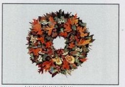 Autumn Wreath Blank Note 3 1/2"X5" Everyday Greeting Card