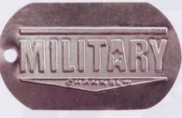 Embossed Stainless Steel Or Aluminum Military Dog Tags