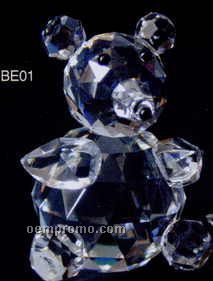 Optic Crystal Bear Figurine