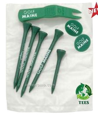 Tees, 2 Markers & 1 Divot Tool