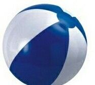 6" Inflatable Alternating Blue & White Beach Ball