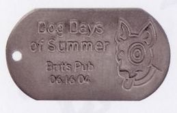 Debossed Aluminum Military Style Dog Tag