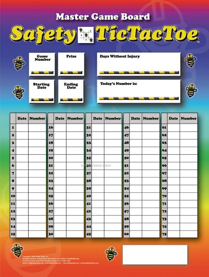 Safety Tictactoe Program Or Custom Games & Boards