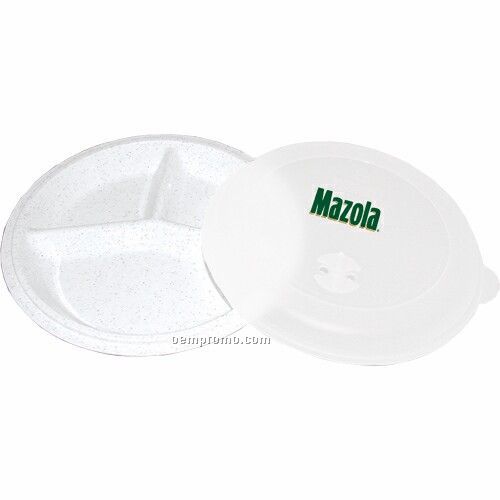 Microwave Plate With Vented Lid