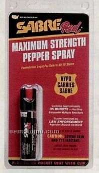 Sabre Red Usa Pocket Size Defense Spray With Clip