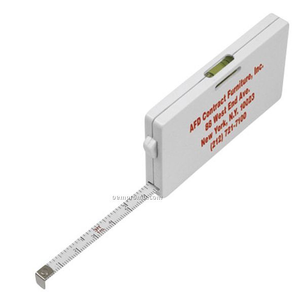 Tape Measure Card W / Level Indicator Tool