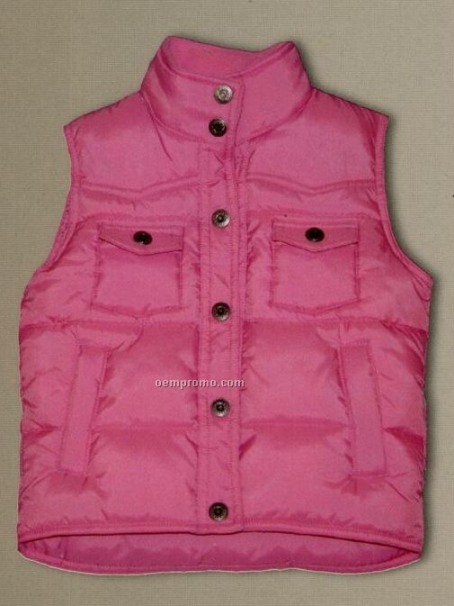 Walls Girls Nylon Water Resistant Insulated Vest
