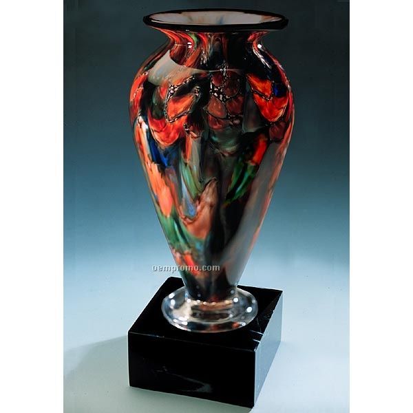 Autumn Splash Athena Vase (4.5"X10")