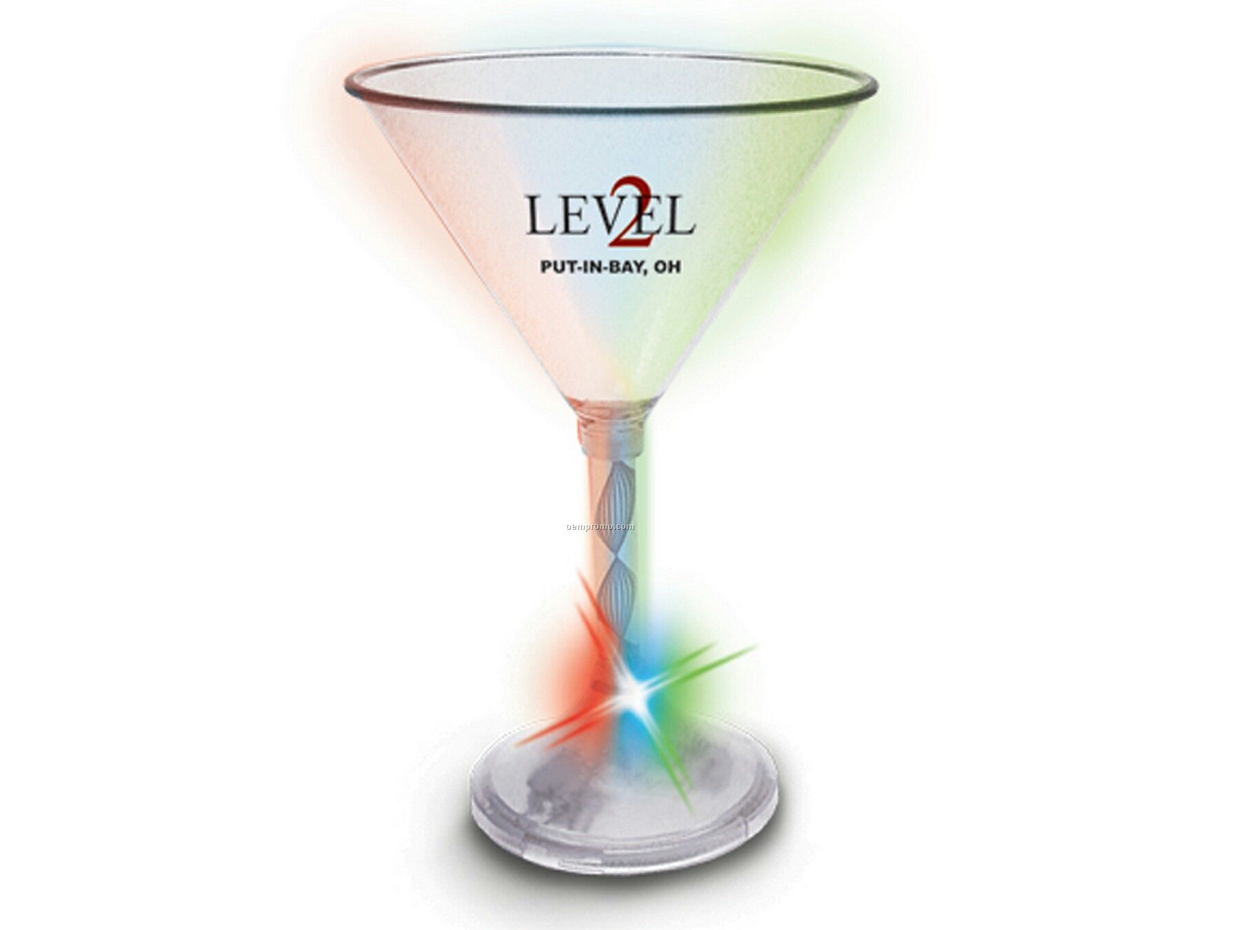 Color Changing Plasticware - Martini Glass 6 Oz.