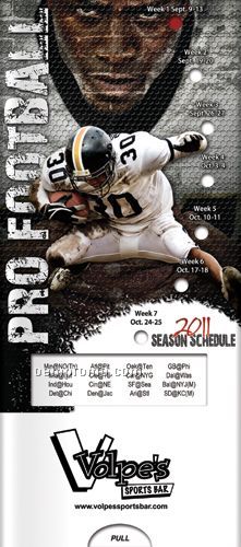 Pocket Slider Chart - 2011 Pro Football Schedule