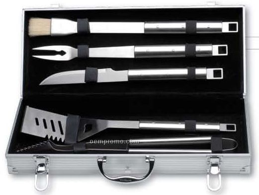 6 Piece Cubo Barbecue Set In Case