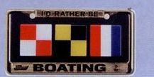 Boating Gold License Frame
