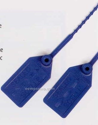 Cinch Up Plastic Seals For Cashier Bags (7" Numbered Blue)