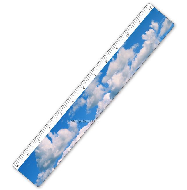 Ruler W/ 3d Clouds Lenticular Animation (Blanks)