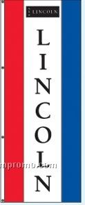 Single Face Dealer Interceptor Drape Flags - Lincoln