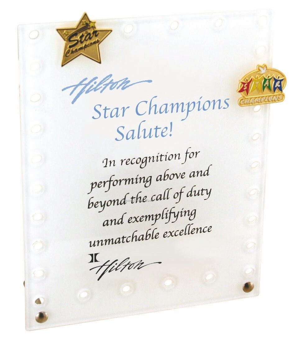 Acrylic Custom Recognition Easel Plaque