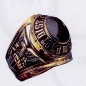 Custom Service Award College Style Ring