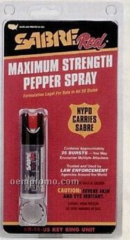 Sabre Red Usa Defense Spray With Keychain