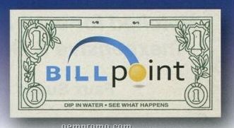 Compressed Dollar Bill Sponge