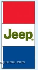 Double Face Dealer Interceptor Drape Flags - Jeep