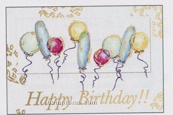 Happy Birthday Balloons 5"X7" Everyday Greeting Card