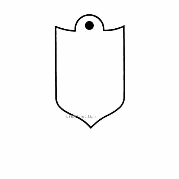 Stock Shape Collection Shield 5 Key Tag