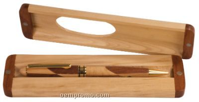 Maple/Rosewood Wooden Pen Case