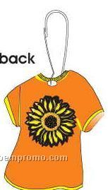 Sunflower T-shirt Zipper Pull