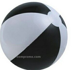 16" Inflatable Alternating Black & White Beach Ball