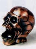 Bronze Metal Pencil Sharpener - Skull